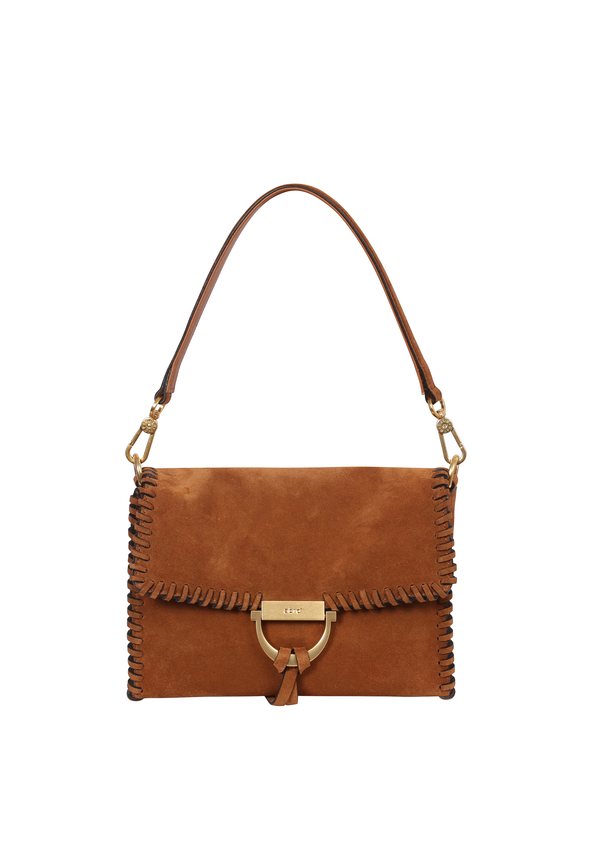 Shoulder bag TEMI STITCH Leather Suede