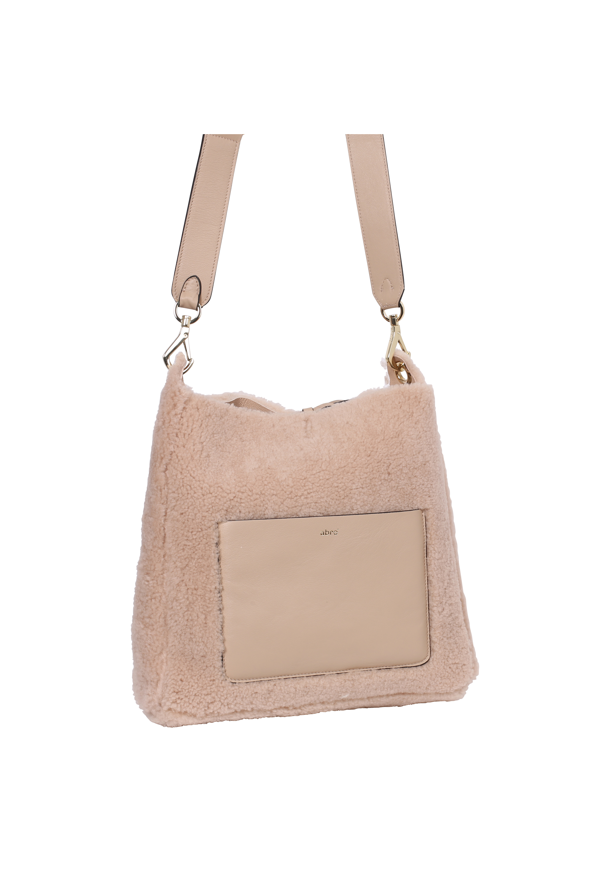 Schultertasche RAQUEL big Leder Shearling reversible