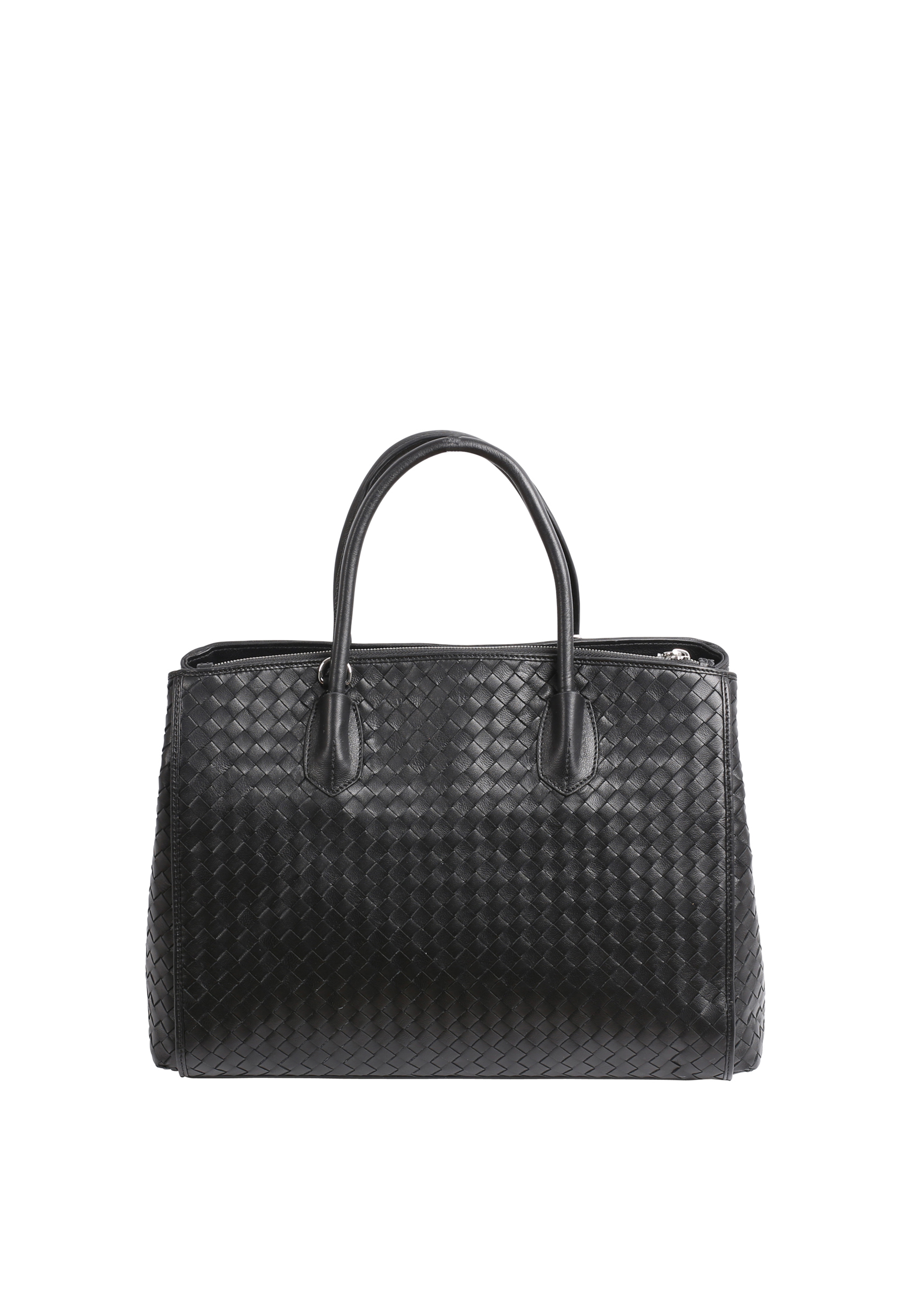 Business Shopper BUSY large Leather Piuma Woven