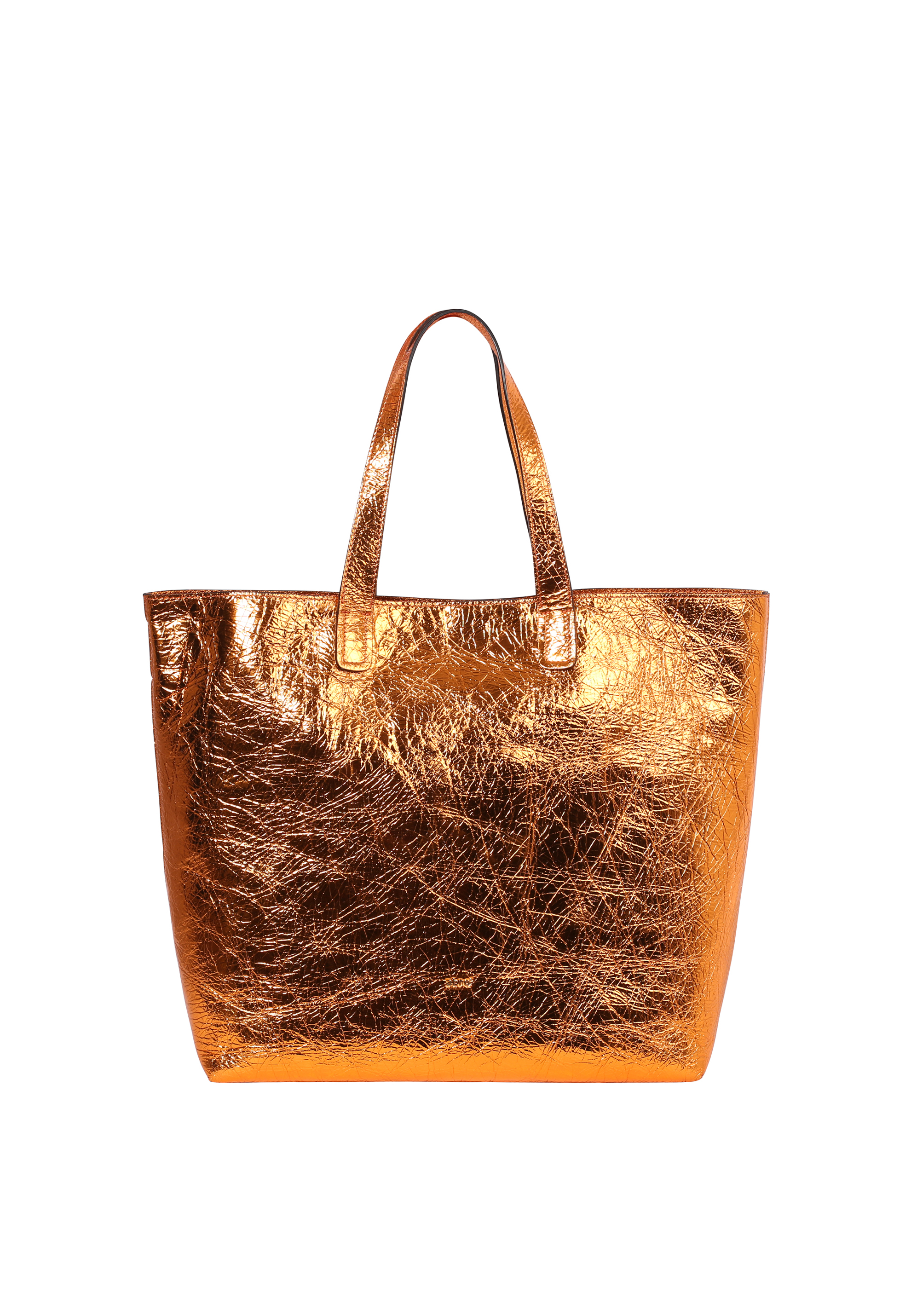 Rose gold leather tote bag sale