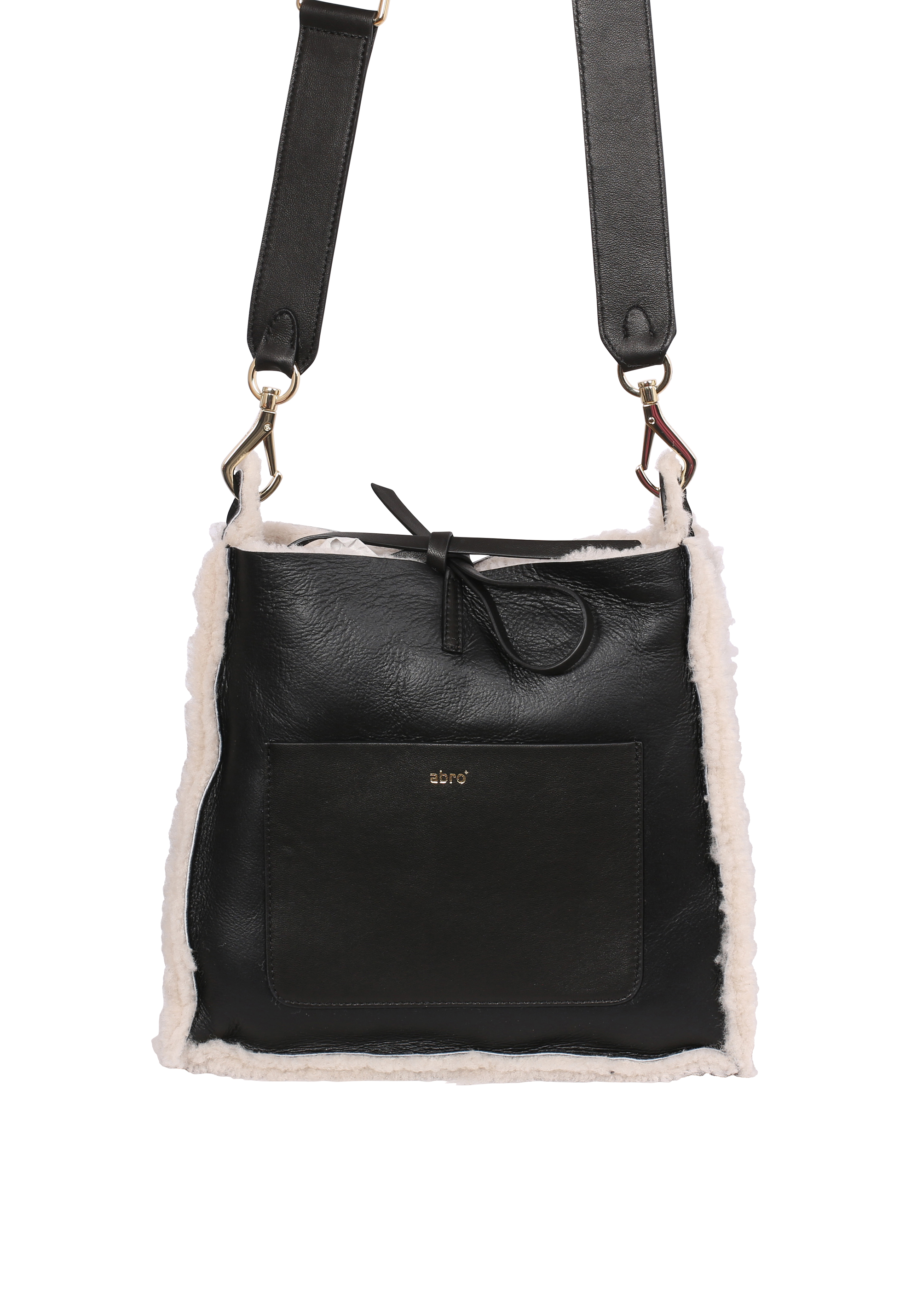 Cross body RAQUEL small Leather Shearling reversible