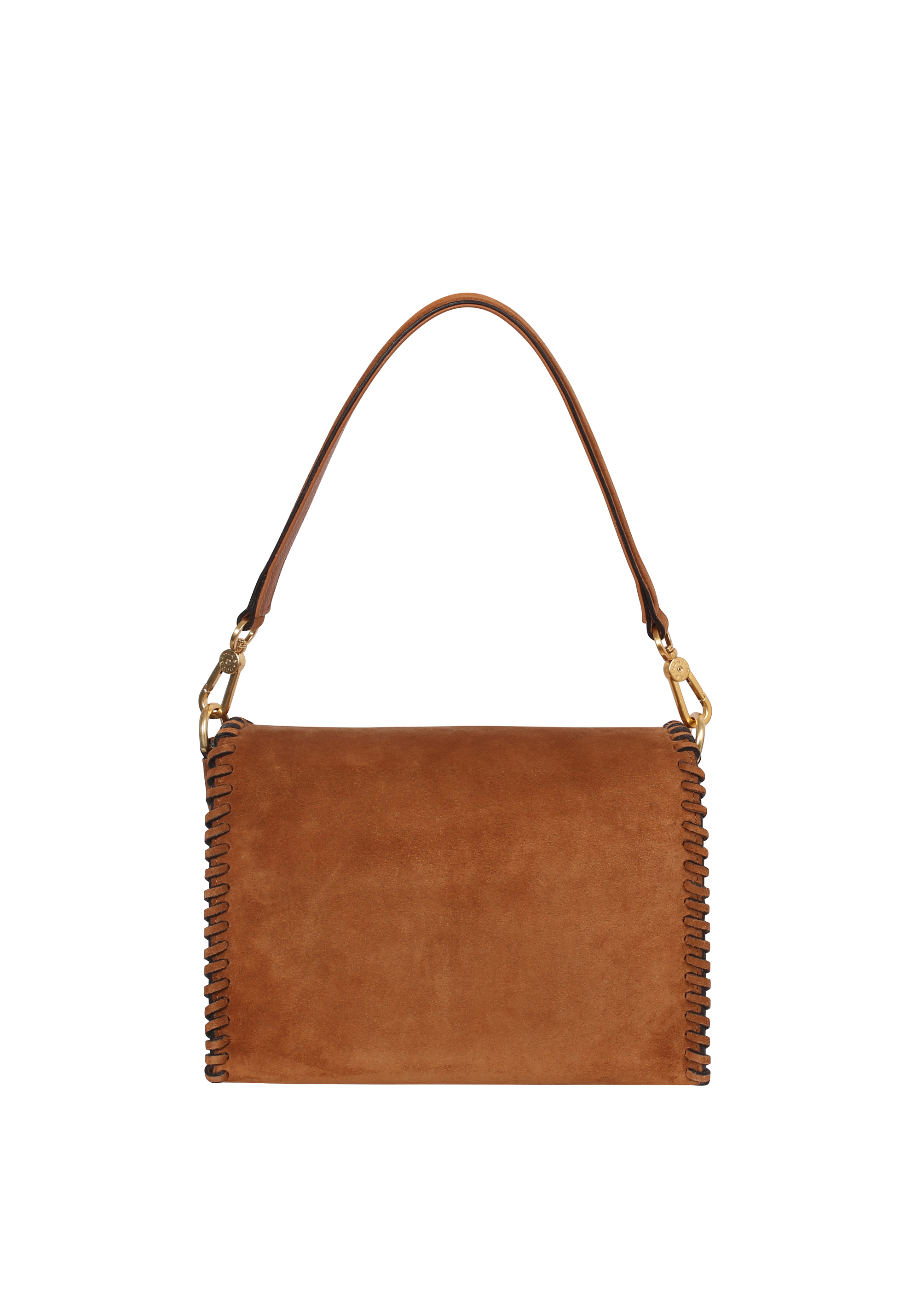 Shoulder bag TEMI STITCH Leather Suede