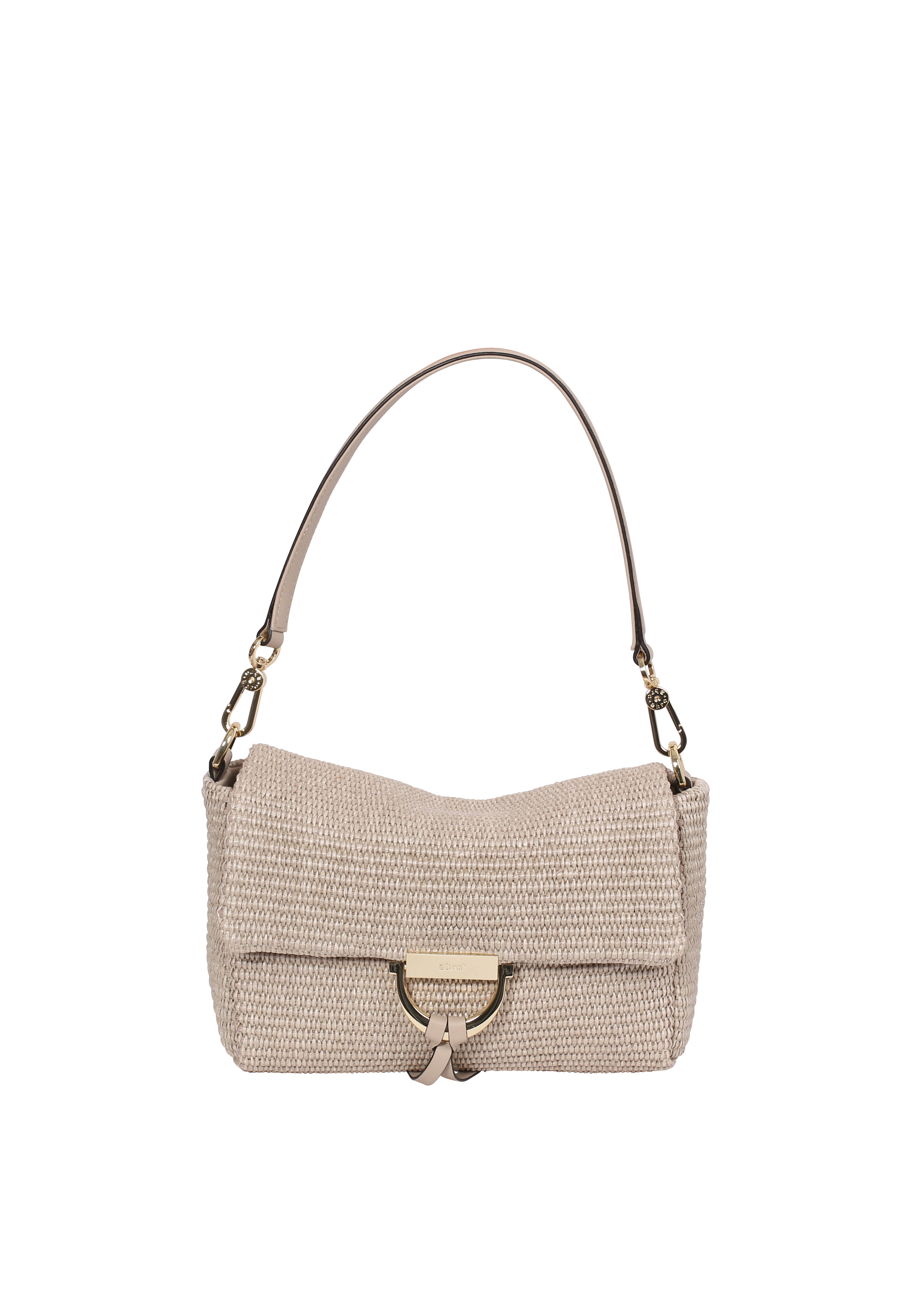 Schultertasche TEMI Stoff Raffia