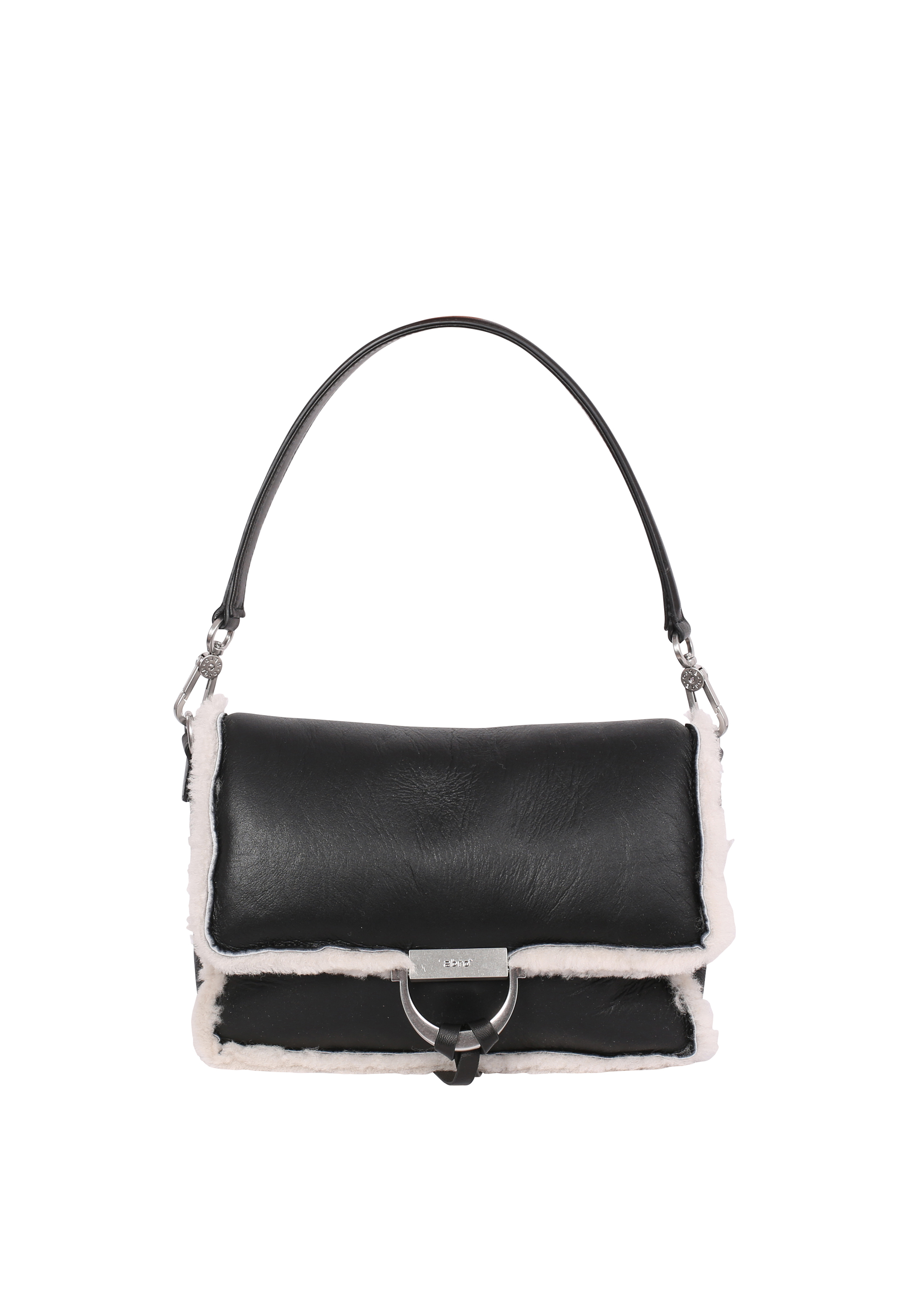 Schultertasche TEMI Leder Shearling reversible