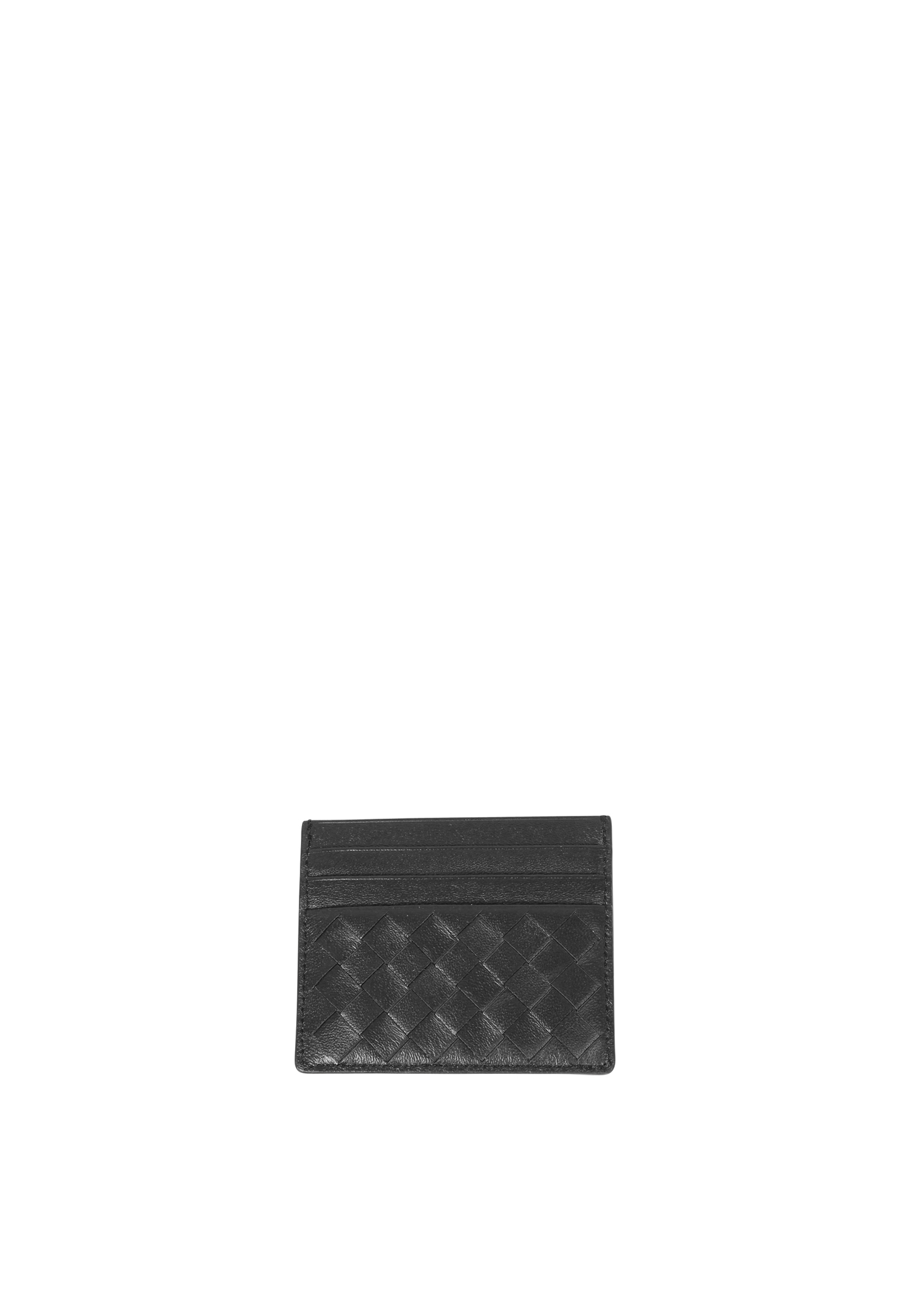 Credit card holder Leather Piuma weaving