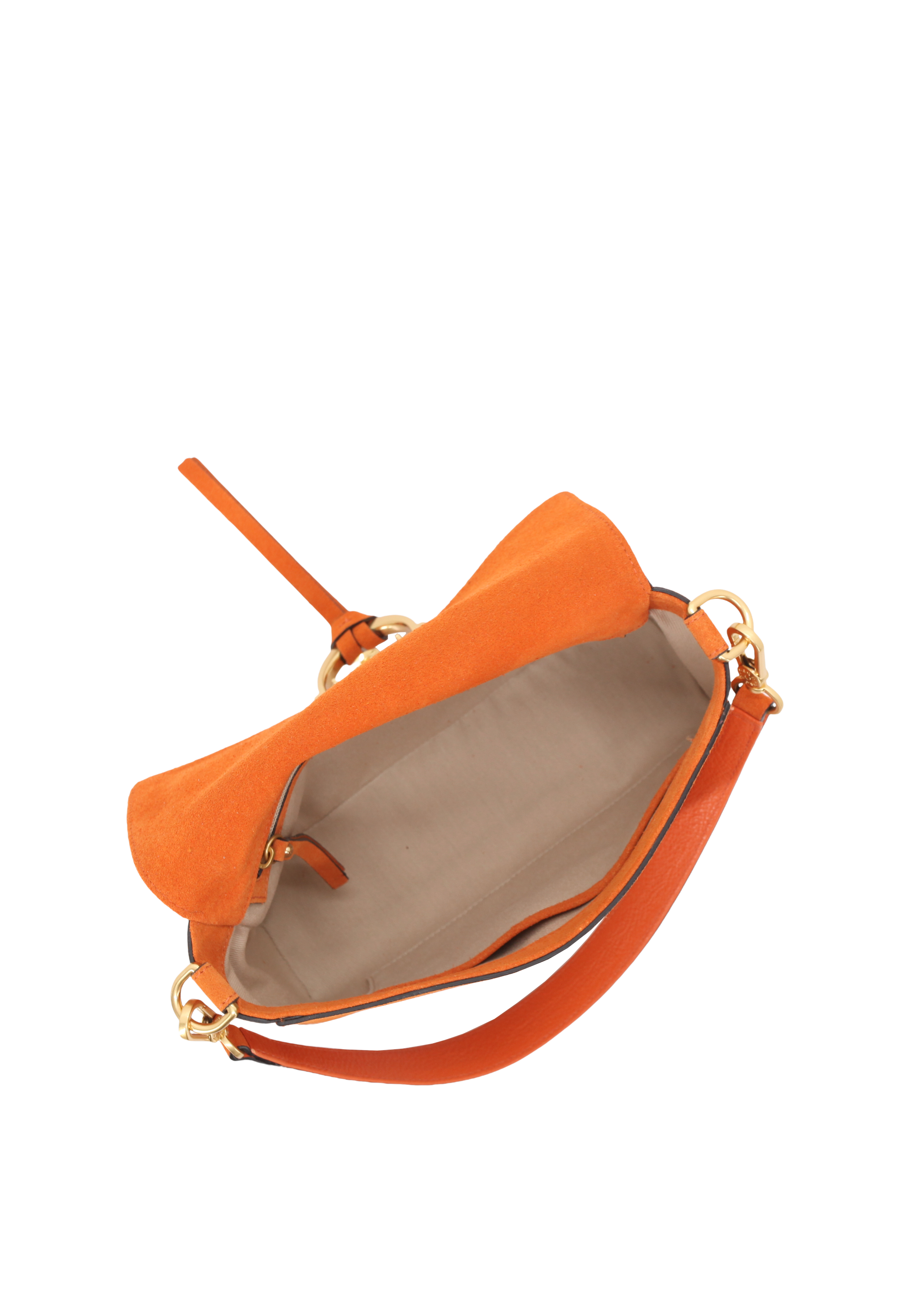 Schultertasche TEMI Leder Suede